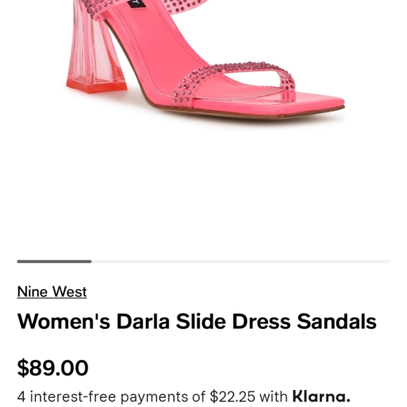 Nine West Darla heel, blue, sz 6 - Picture 7 of 8